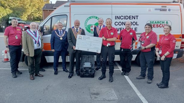 Kent Mark Benevolent fund cheque presentation